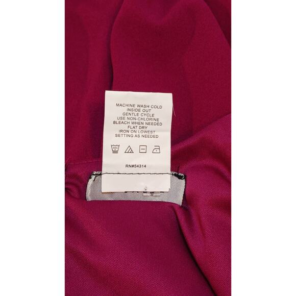 B. Smart Juniors Size 9 Magenta Spaghetti Strap Rhinestones Dress Pink NWT *FLAW - Picture 4 of 11